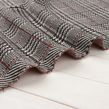 Plaid and jacquard  knit - Prince of Wales - Red / Beige