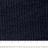 Two-tone sweater rib knit - Navy