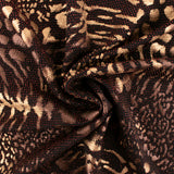Shimmery holiday fabric - Tiger - Brown