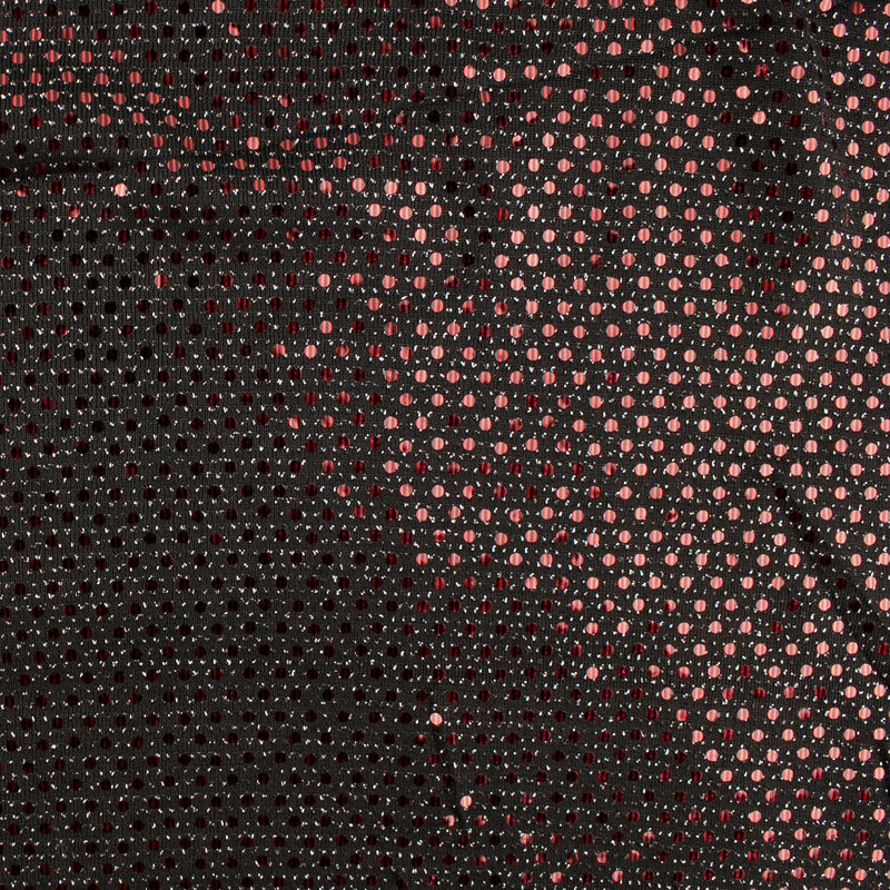 Shimmery holiday fabric - Lurex - Black / Red