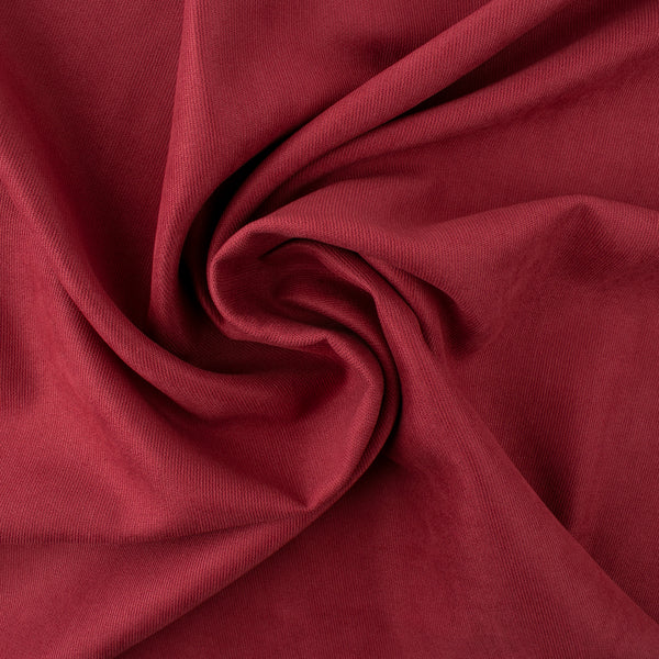 Fine Wale Corded Polyester - Red