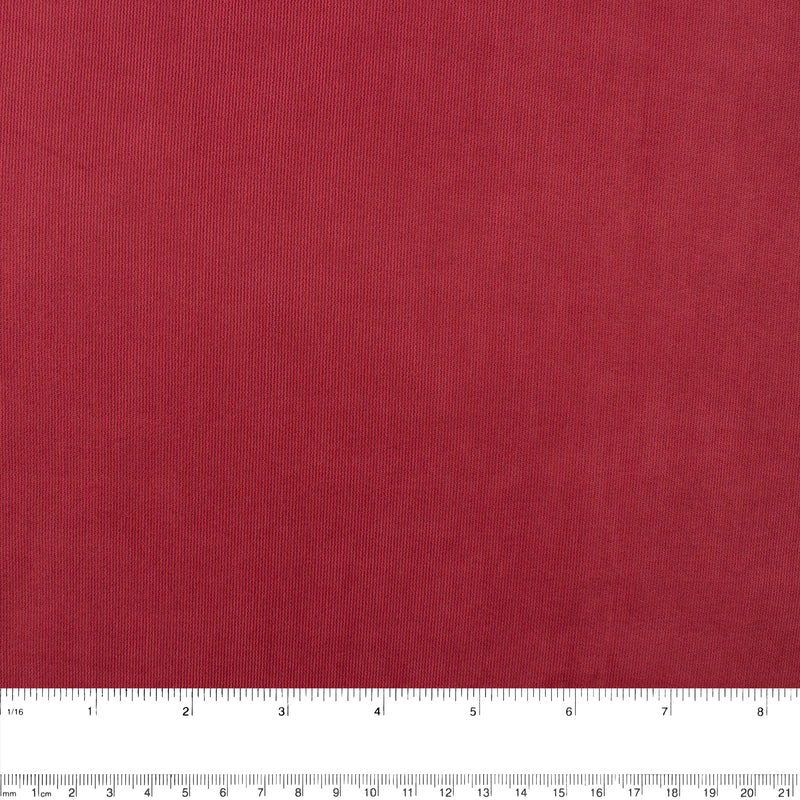 Fine Wale Corded Polyester - Red