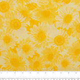 Coton imprimé - SUNFLOWER SUNRISE - Tournesols - Jaune