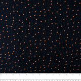 Wide printed flannelette - JASPER - Stars - Navy / Yellow