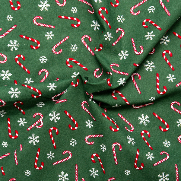 Holiday Minis - Candy cane - Forest green