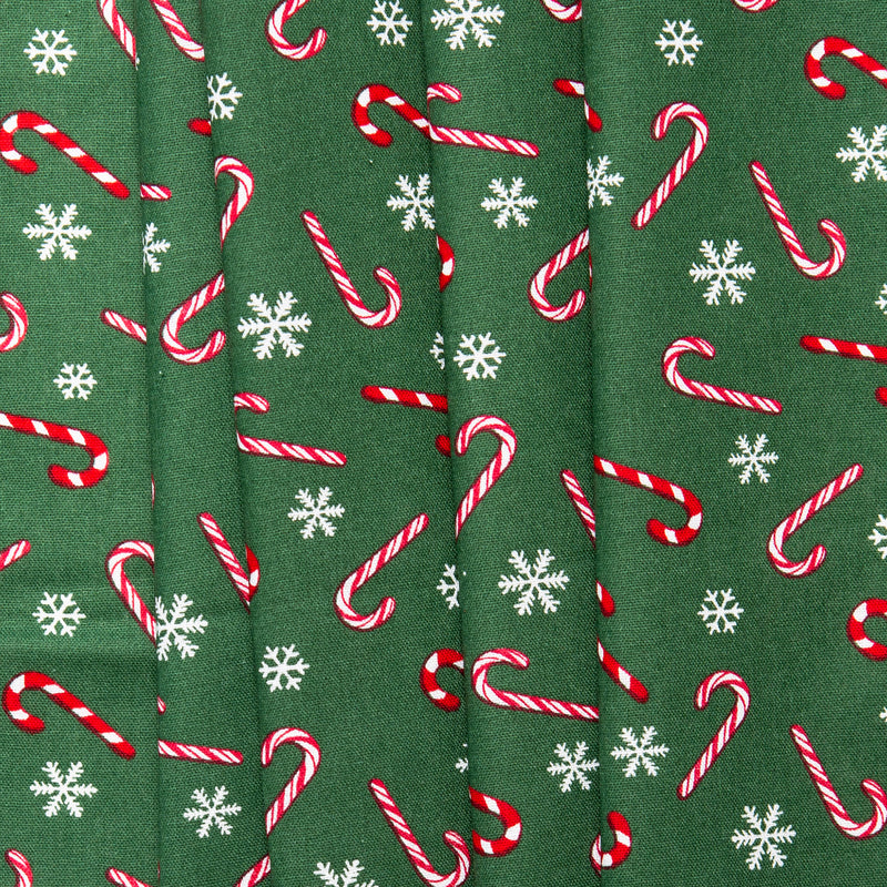 Holiday Minis - Candy cane - Forest green