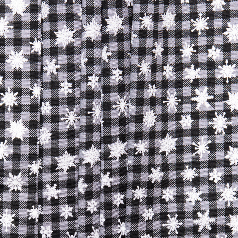 Home For The Holidays - Plaids / Snowflake - Grey