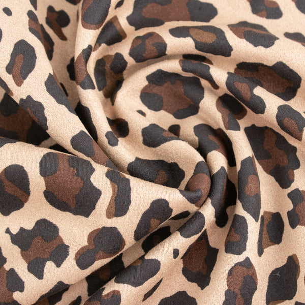 Scuba endos suède - Leopard - Beige
