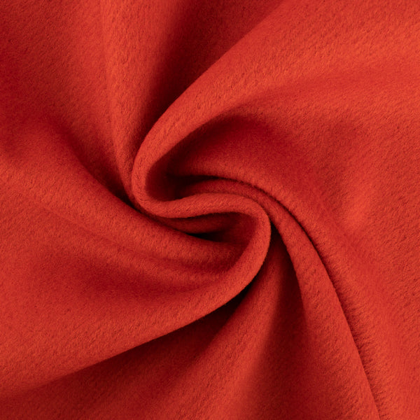 Tissu pour manteau - JACQUELINE - Orange
