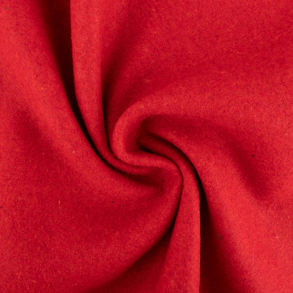 Tissu pour manteau - JACQUELINE - Rouge