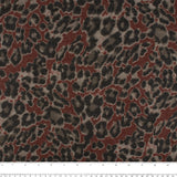 Printed knit - WILD LIFE - Leopard - Burgndy