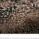 Printed knit - WILD LIFE - Leopard - Mix Brown