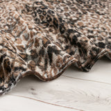Printed knit - WILD LIFE - Leopard - Mix Brown