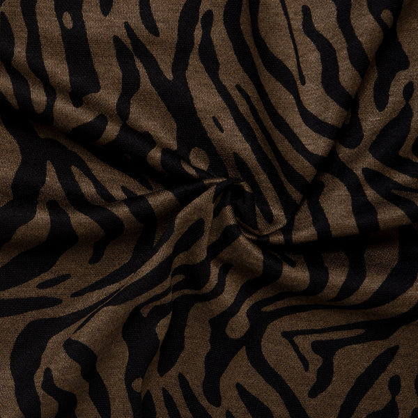 European Printed Knit - SOPHIA - Zebra - Olive
