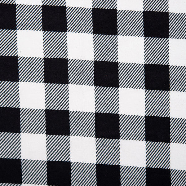 Check Wide Flannel - BUFFALO - Black/White