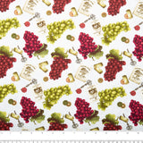 Printed Cotton - AFTER FIVE - Bunch of grape - White