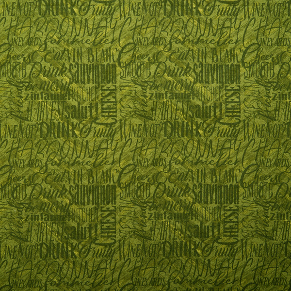 Printed Cotton - AFTER FIVE - Chardonnet - Green