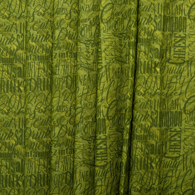 Printed Cotton - AFTER FIVE - Chardonnet - Green