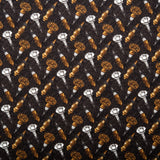 Coton imprimé - BLACK WHITE & 24 KARAT - Goulot - Noir