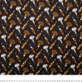 Coton imprimé - BLACK WHITE & 24 KARAT - Goulot - Noir