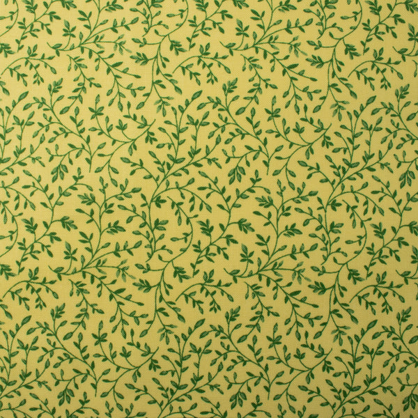 Printed Cotton - HARPERSFIELD - Leafs - Yellow