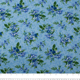 Printed Cotton - HARPERSFIELD - Clematis - Blue