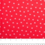 Printed Cotton - HAPPINESS - Stars - Red
