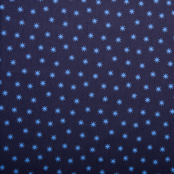 Printed Cotton - HAPPINESS - Stars - Navy