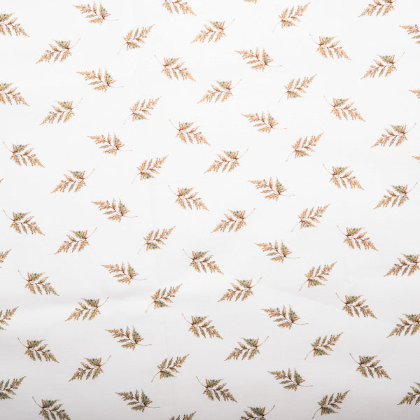 Printed Cotton - HEAVENLY HEDGEROW - Wheat - White