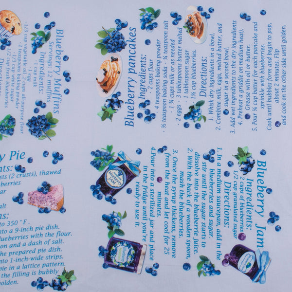 Printed cotton - BLUEBERRY HILL - Recipes - Blue