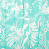 Printed Stretch Sateen - LYDIA - Lily - Light aqua