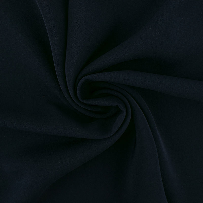Polyester uni - DALIA - Bleu nuit