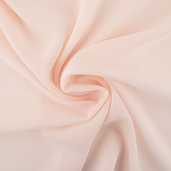 Solid Polyester - DALIA - Light peach