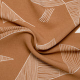 Rayon printed crepe - ALLISON - Abstracts - Brown