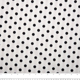 POLKA DOT Printed Polyester - Medium - White / Black