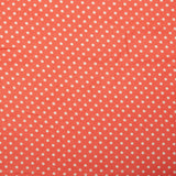 POLKA DOT Printed Polyester - Coral red