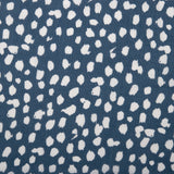 Viscose - CHLOE - Pois abstrait - Bleu