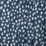 Viscose - CHLOE - Pois abstrait - Bleu