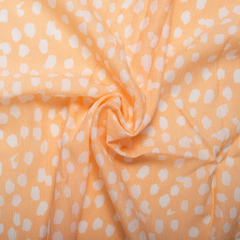 Viscose - CHLOE - Pois abstrait - Thé