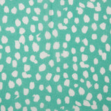 Viscose - CHLOE - Pois abstrait - Turquoise