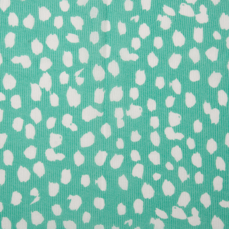 Viscose - CHLOE - Abstract dot - Turquoise