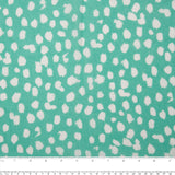 Viscose - CHLOE - Pois abstrait - Turquoise