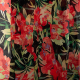 Printed Chiffon - CHANDA - Florals - Black / Red