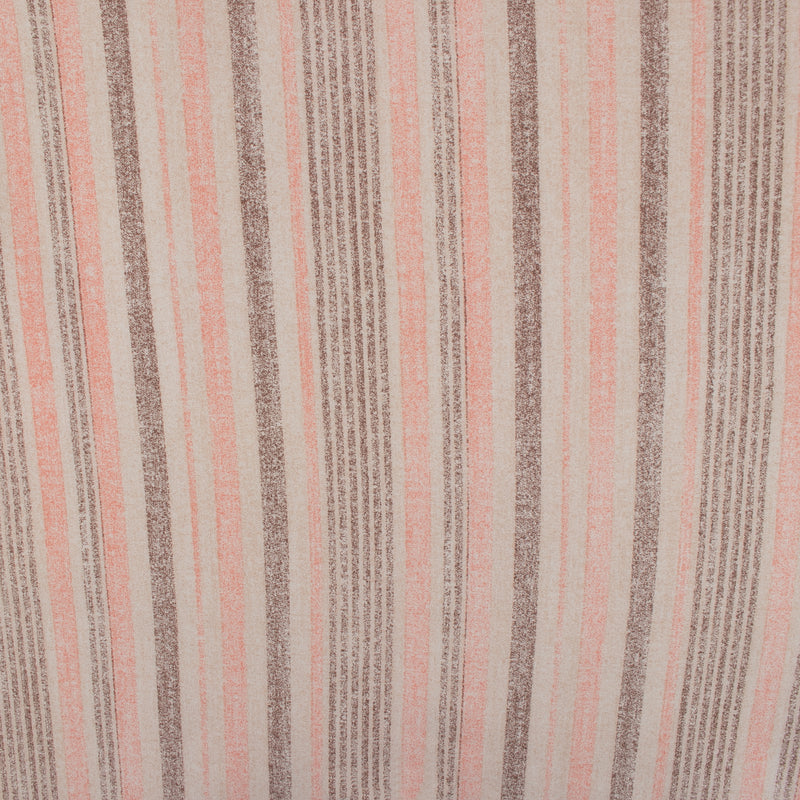Rayon Poplin Stripe - Various Stripe - Taupe / Pink