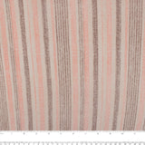 Rayon Poplin Stripe - Various Stripe - Taupe / Pink