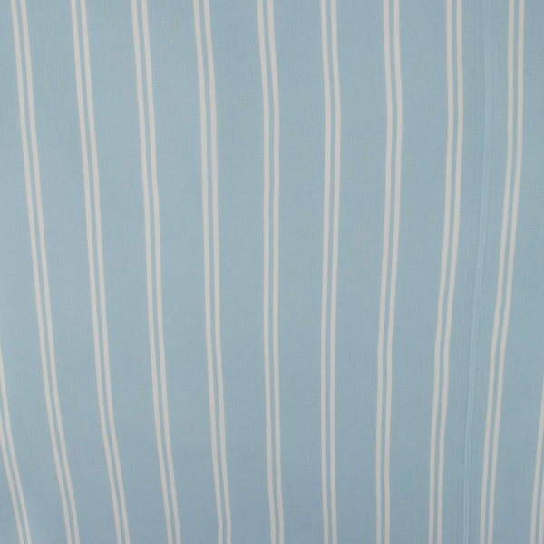 Rayon Poplin Stripe - Double Stripe - Blue