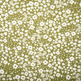 Tricot viscose imprimé - ARIELLA - Maruerite petites - Vert