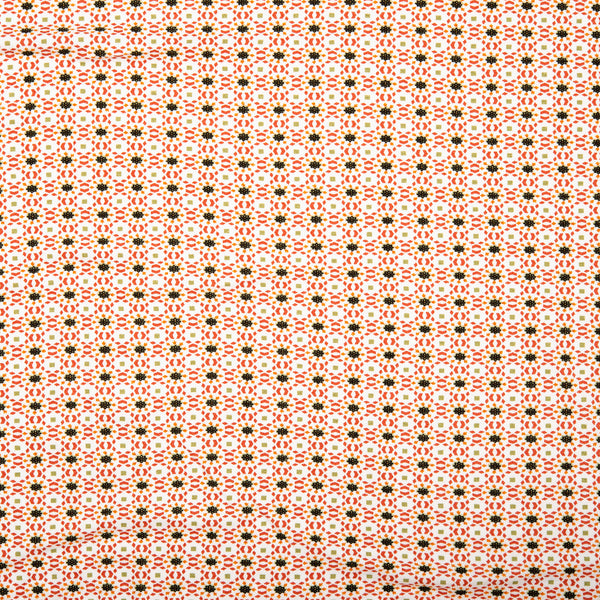 Printed Viscose Knit - ARIELLA - Abstract - Orange