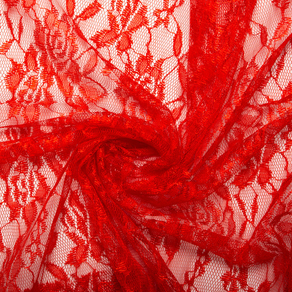 Fashion Lace - Roses - Scarlet