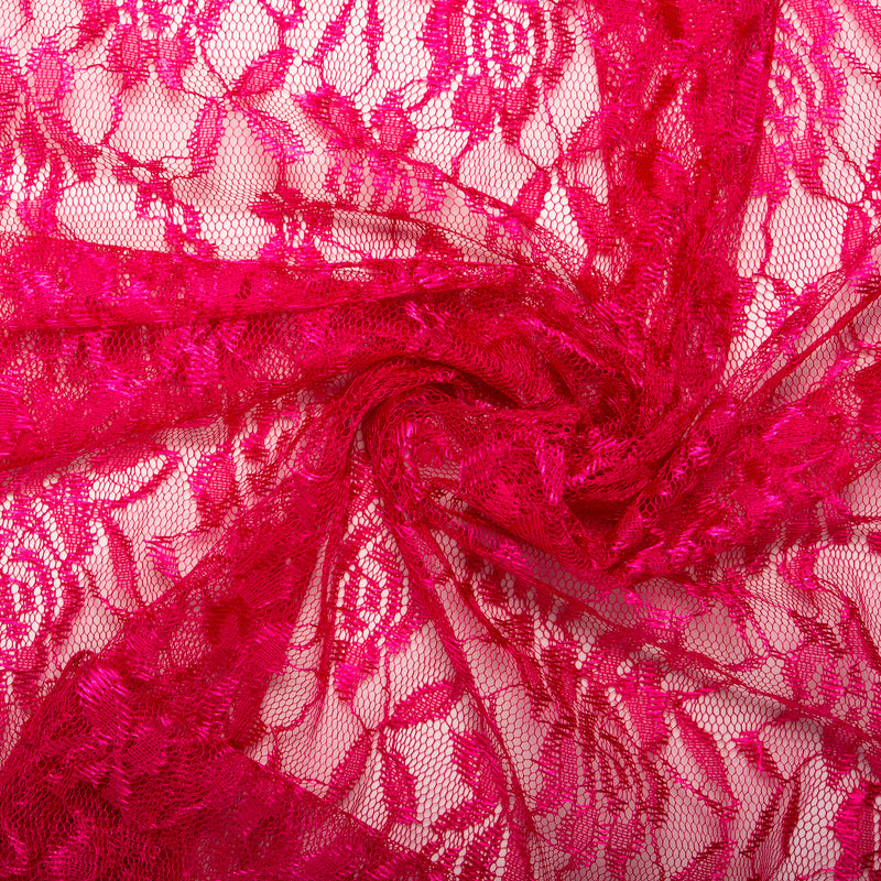 Fashion Lace - Roses - Raspberry